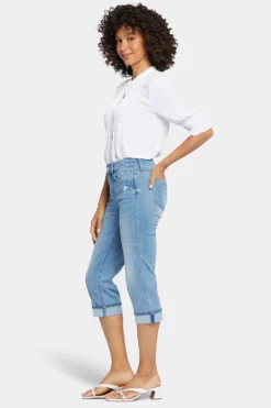 Marilyn Straight Crop Jeans In Petite - Lakefront -Nydj Apparel Shop PANVCR2389 LKFNT 5