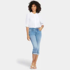 Marilyn Straight Crop Jeans In Petite - Lakefront -Nydj Apparel Shop PANVCR2389 LKFNT DPA