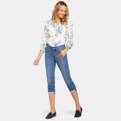 Marilyn Straight Crop Jeans In Petite - Stunning -Nydj Apparel Shop PANVCR2389 STNNG DPA