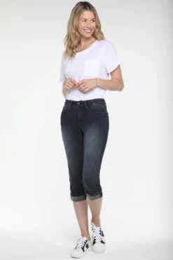 Marilyn Straight Crop Jeans In Petite - Thames -Nydj Apparel Shop PANVCR2389 THAME 4