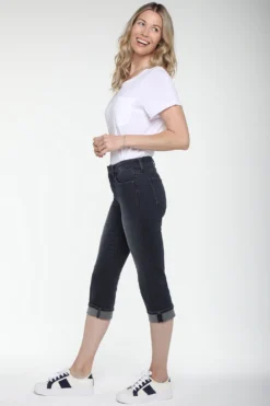 Marilyn Straight Crop Jeans In Petite - Thames -Nydj Apparel Shop PANVCR2389 THAME 5