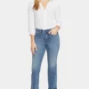 Marilyn Straight Ankle Jeans In Petite - Fantasy