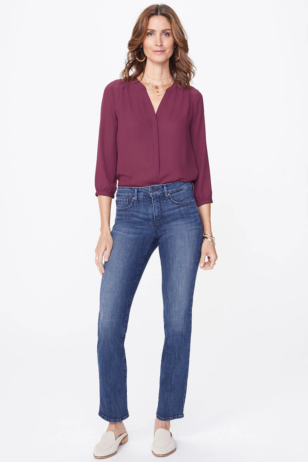 Marilyn Straight Jeans - Lupine 1 Marilyn Straight Jeans - Lupine