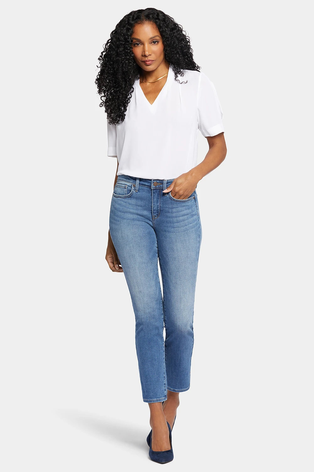 Sheri Slim Ankle Jeans In Petite - Maele 4 Sheri Slim Ankle Jeans In Petite - Maele - Image 4