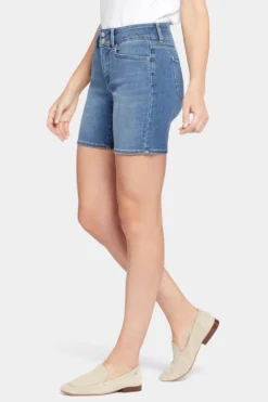 Frankie Relaxed Denim Shorts In Petite - Awakening -Nydj Apparel Shop PATKSH8783 AWKNG 3