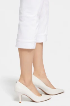 Marilyn Straight Crop Jeans In Petite - Optic White 11 Marilyn Straight Crop Jeans In Petite - Optic White -Nydj Apparel Shop PCFO2108 157 6