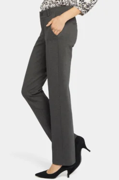Classic Trouser Pants In Petite - Charcoal Heathered -Nydj Apparel Shop PCPP8786 CHARH 3