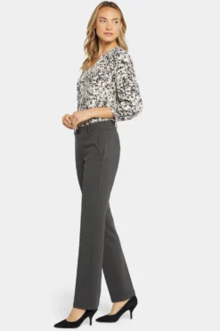 Classic Trouser Pants In Petite - Charcoal Heathered -Nydj Apparel Shop PCPP8786 CHARH 5