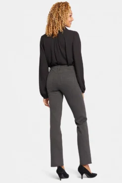 Marilyn Straight Pants In Petite - Charcoal Heathered -Nydj Apparel Shop PCPPMS2299 CHARH 6