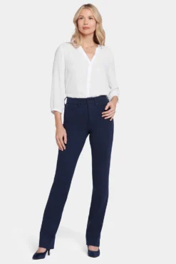 Marilyn Straight Pants In Petite - Oxford Navy -Nydj Apparel Shop PCPPMS2299 OXNV 4