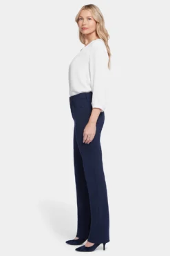 Marilyn Straight Pants In Petite - Oxford Navy -Nydj Apparel Shop PCPPMS2299 OXNV 5
