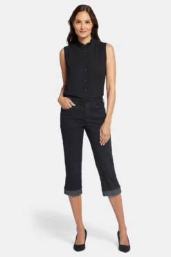 Marilyn Straight Crop Jeans In Petite - Black 9 Marilyn Straight Crop Jeans In Petite - Black -Nydj Apparel Shop PCWDCR2389 858 4