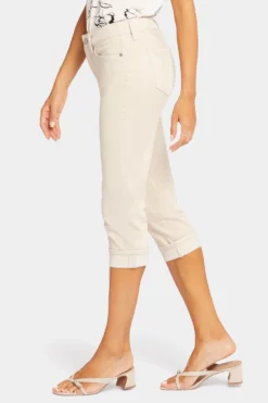 Marilyn Straight Crop Jeans In Petite - Feather -Nydj Apparel Shop PCWDCR2389 FEATH 3