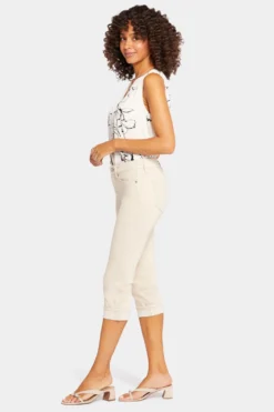 Marilyn Straight Crop Jeans In Petite - Feather -Nydj Apparel Shop PCWDCR2389 FEATH 5