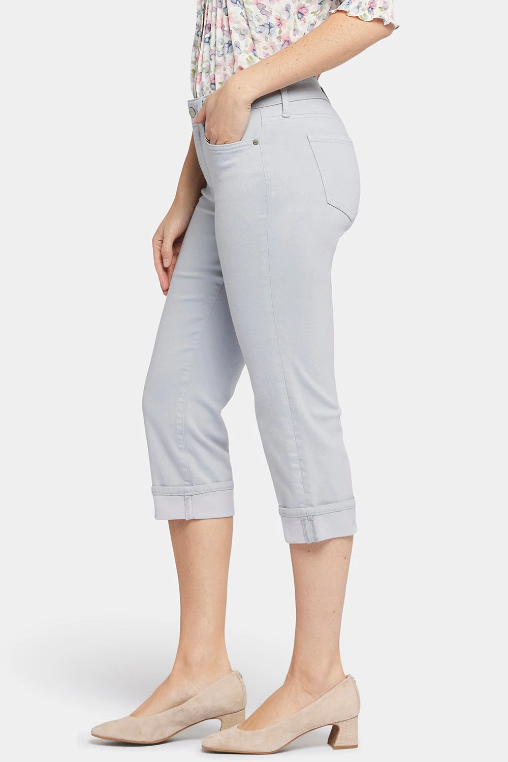 Marilyn Straight Crop Jeans In Petite - Sea Ice 3 Marilyn Straight Crop Jeans In Petite - Sea Ice - Image 3