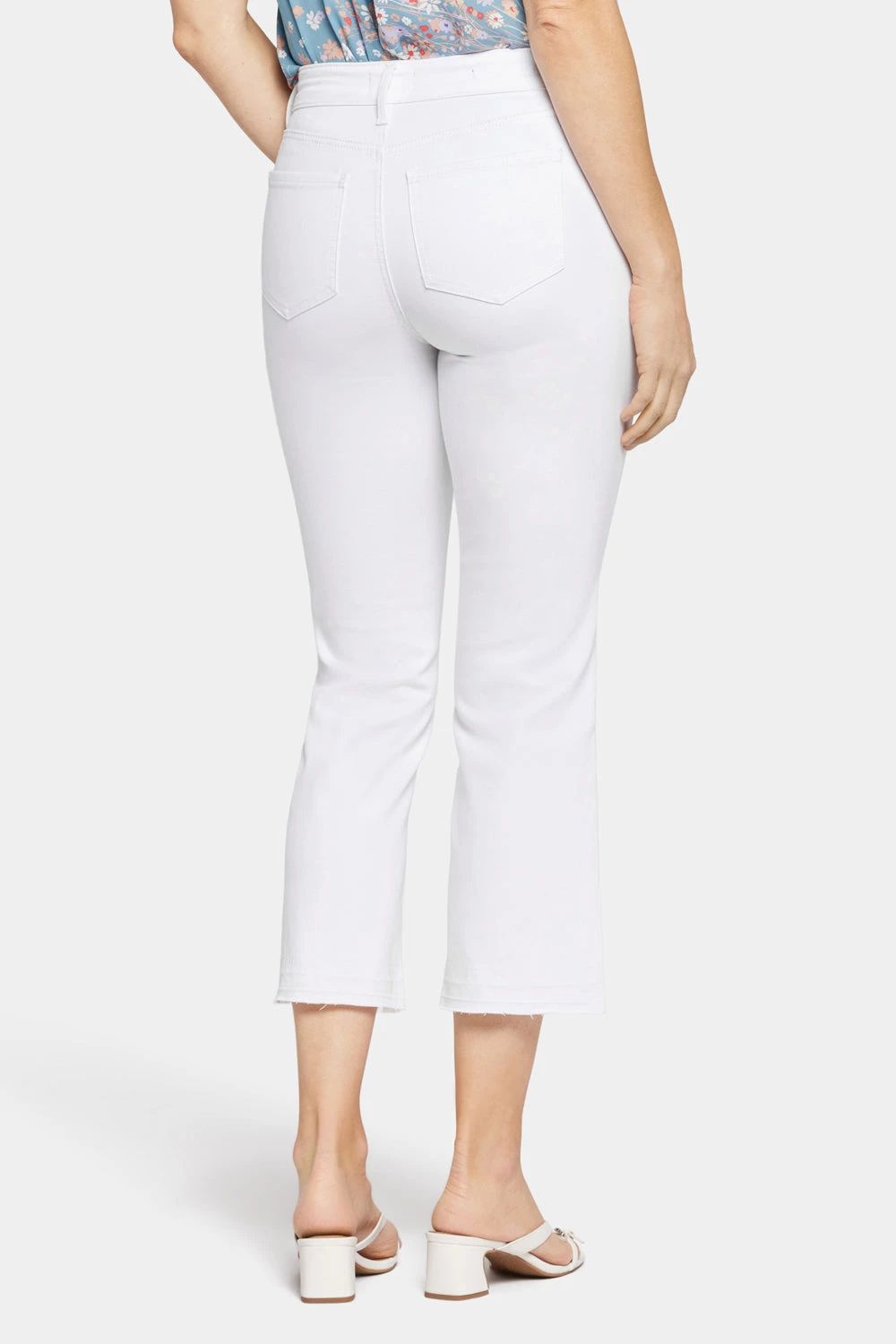 Marilyn Straight Ankle Jeans In Petite - Optic White 2 Marilyn Straight Ankle Jeans In Petite - Optic White - Image 2