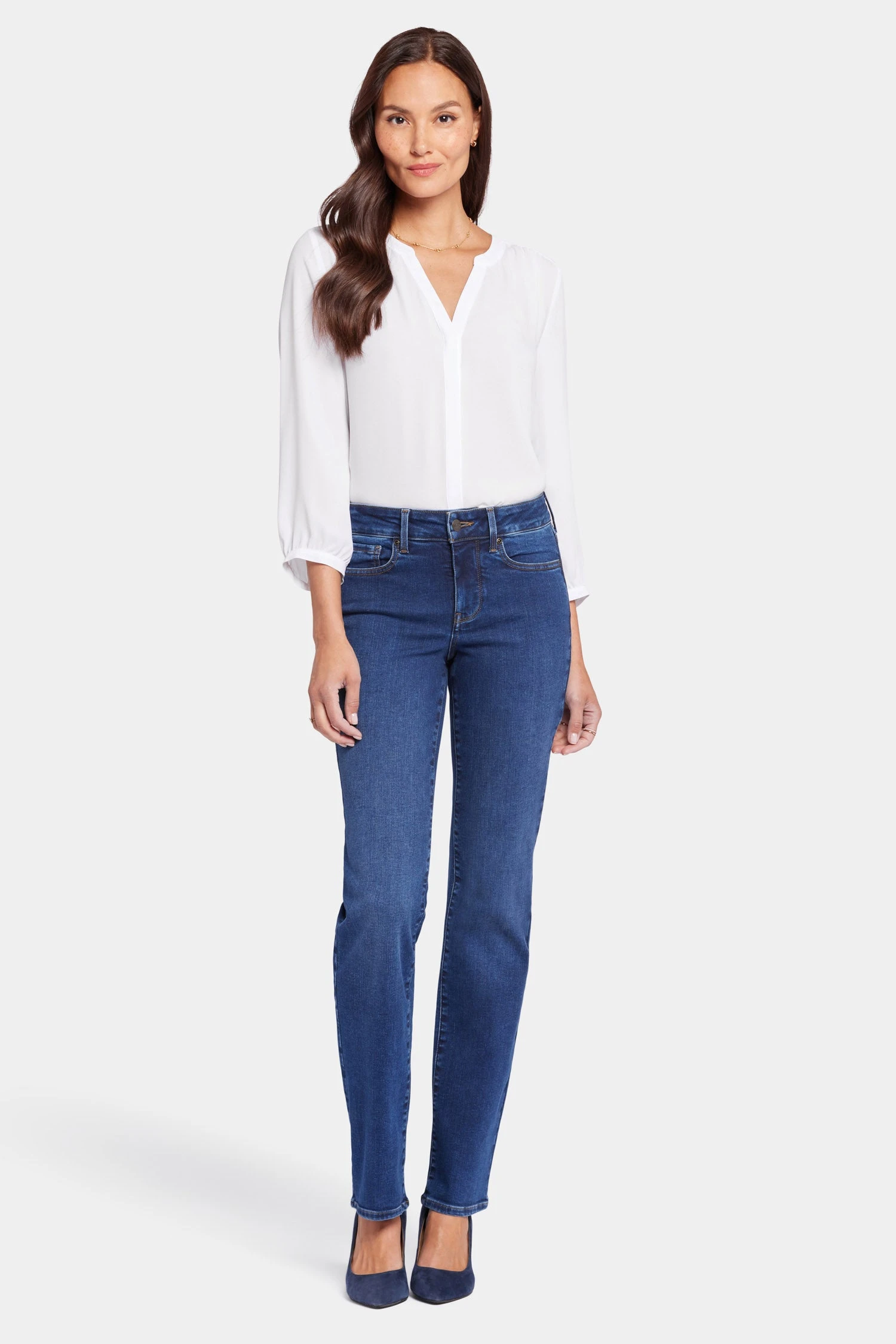 Marilyn Straight Jeans In Petite - Cooper 1 Marilyn Straight Jeans In Petite - Cooper