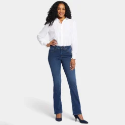 Barbara Bootcut Jeans In Petite - Cooper 13 Barbara Bootcut Jeans In Petite - Cooper -Nydj Apparel Shop PDNM2044 COOPE DPA