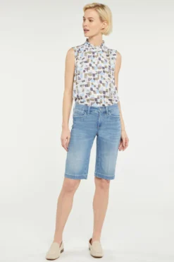 Tailored Bermuda Denim Shorts In Petite - Quinta -Nydj Apparel Shop PDTFSH8108 QUINT 4