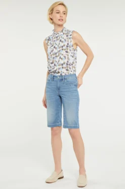 Tailored Bermuda Denim Shorts In Petite - Quinta -Nydj Apparel Shop PDTFSH8108 QUINT 5