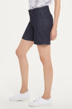 Roxanne Denim Shorts In Petite - Lightweight Rinse -Nydj Apparel Shop PDTFSH8559 LWRS 3