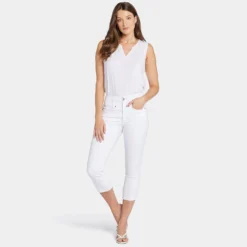 Ami Skinny Capri Jeans In Petite - Optic White -Nydj Apparel Shop PFOS8116 157 DPA