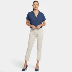 Margot Girlfriend Jeans In Petite - Feather 13 Margot Girlfriend Jeans In Petite - Feather -Nydj Apparel Shop PFOS8215 FEATH DPA