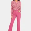 Relaxed Straight Ankle Jeans In Petite - Turning Pink