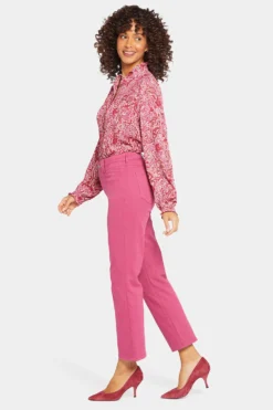 Relaxed Straight Ankle Jeans In Petite - Turning Pink 10 Relaxed Straight Ankle Jeans In Petite - Turning Pink -Nydj Apparel Shop PFOS8301 TNGPK 5