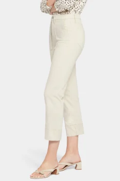 Bailey Relaxed Straight Ankle Jeans In Petite - Feather -Nydj Apparel Shop PFOS8741 FEATH 3