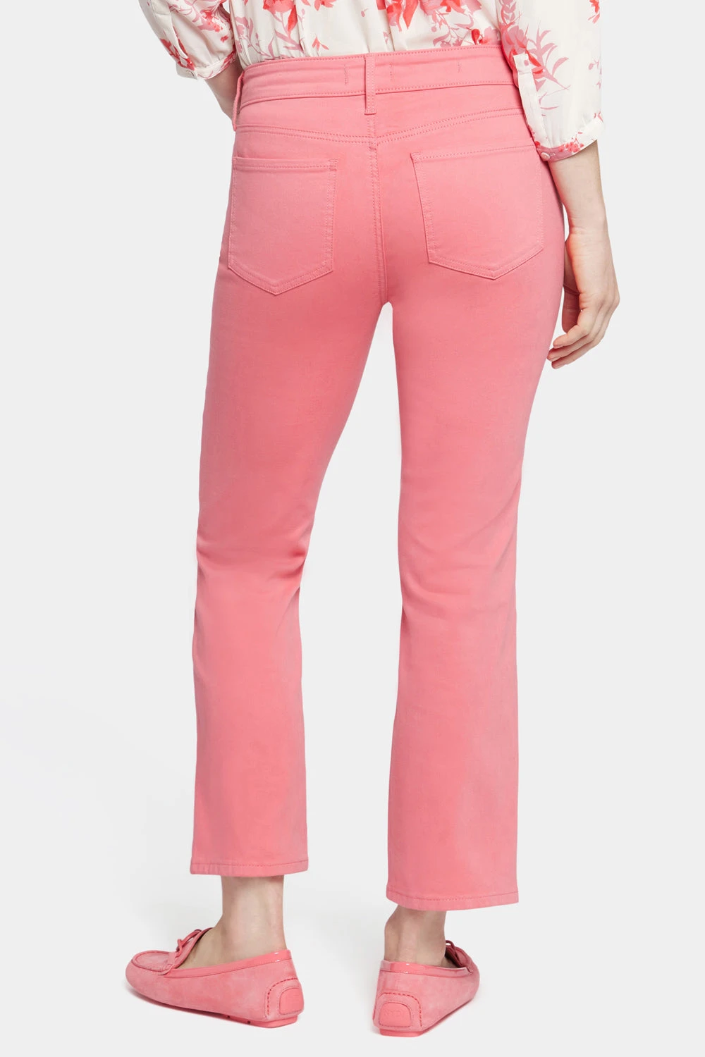 Marilyn Straight Ankle Jeans In Petite - Pink Punch 2 Marilyn Straight Ankle Jeans In Petite - Pink Punch - Image 2