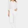 Marilyn Straight Jeans In Petite - Optic White