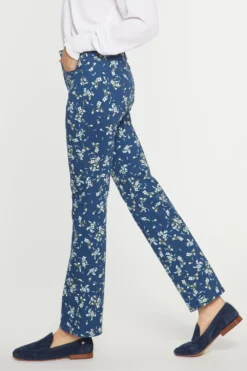 Marilyn Straight Jeans In Petite - Shannon Gardens -Nydj Apparel Shop PFOSMS2299 F1074 3