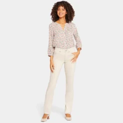 Waist-Match™ Marilyn Straight Jeans In Petite - Feather 13 Waist-Match™ Marilyn Straight Jeans In Petite - Feather -Nydj Apparel Shop PFOSMS8573 FEATH DPA