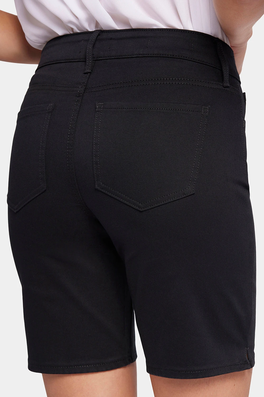 Ella Denim Shorts In Petite - Black 6 Ella Denim Shorts In Petite - Black - Image 6