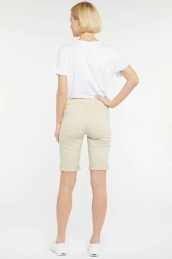 Briella 10 Inch Denim Shorts In Petite - Feather -Nydj Apparel Shop PFOZBS2546 FEATH 5