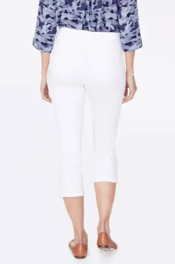 Chloe Skinny Capri Jeans In Petite - Optic White -Nydj Apparel Shop PFOZCP2829 157 6