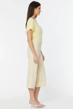 Wide Leg Capri Pull-On Jeans In Petite - Darcey Paisley -Nydj Apparel Shop PFOZCP8176 DYPY 5