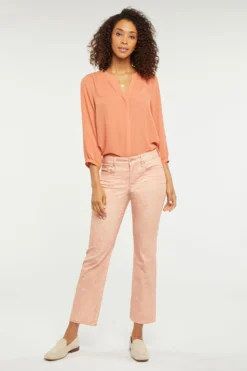 Marilyn Straight Ankle Jeans In Petite - Mirage Leopard