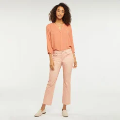 Marilyn Straight Ankle Jeans In Petite - Mirage Leopard -Nydj Apparel Shop PFOZMA2512 MIRAG DPA