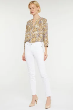 Sheri Slim Ankle Jeans In Petite - Optic White