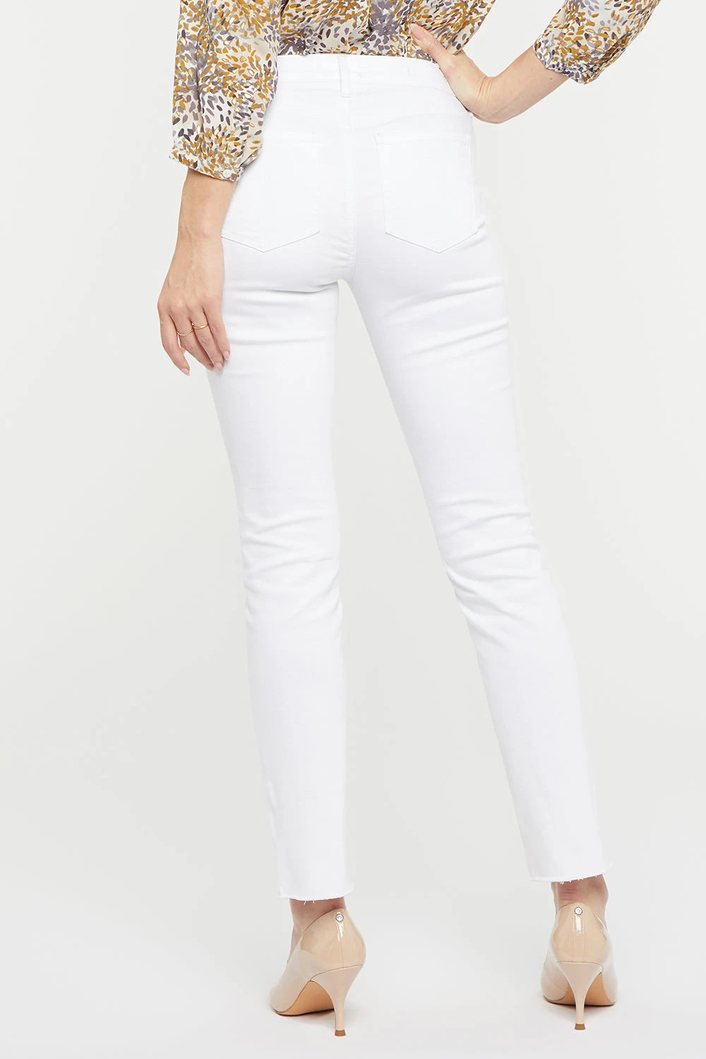 Sheri Slim Ankle Jeans In Petite - Optic White 2 Sheri Slim Ankle Jeans In Petite - Optic White - Image 2