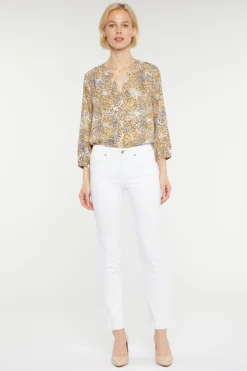 Sheri Slim Ankle Jeans In Petite - Optic White 9 Sheri Slim Ankle Jeans In Petite - Optic White -Nydj Apparel Shop PFOZSA8014 157 4
