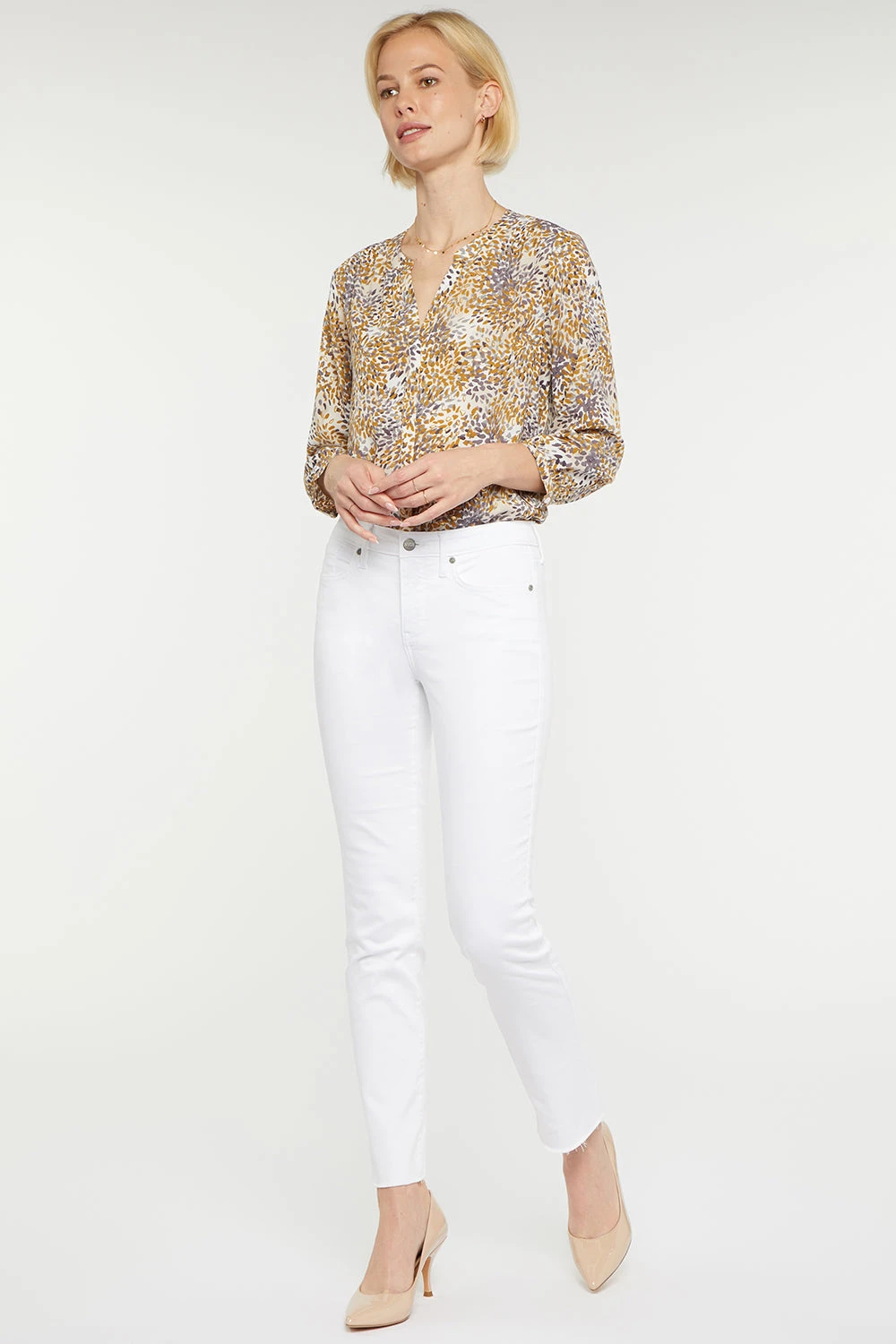 Sheri Slim Ankle Jeans In Petite - Optic White 6 Sheri Slim Ankle Jeans In Petite - Optic White - Image 6