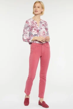 Sheri Slim Ankle Jeans In Petite - Slate Rose -Nydj Apparel Shop PFOZSA8014 SLARO 4