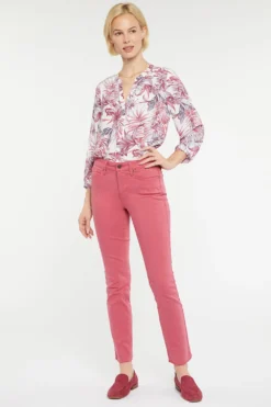 Sheri Slim Ankle Jeans In Petite - Slate Rose -Nydj Apparel Shop PFOZSA8014 SLARO 6