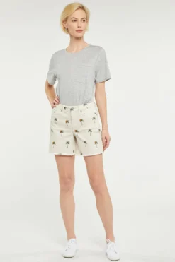 A-Line Denim Shorts In Petite - Cirque Des Palmes -Nydj Apparel Shop PFOZSH8181 SP016 5 1606858a 52ba 42f2 a24c b55e9f669c08