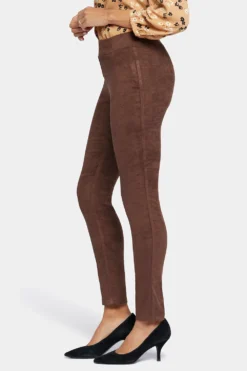 Basic Legging Pants In Petite - Dark Chocolate -Nydj Apparel Shop PFSK2062 DKCHO 3