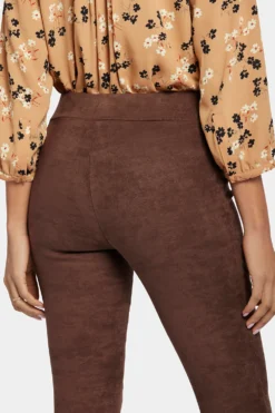 Basic Legging Pants In Petite - Dark Chocolate -Nydj Apparel Shop PFSK2062 DKCHO 6