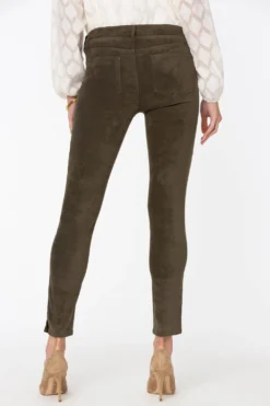 Alina Skinny Ankle Pants In Petite - Martini Olive 9 Alina Skinny Ankle Pants In Petite - Martini Olive -Nydj Apparel Shop PFSKLA8003 MARTI 4